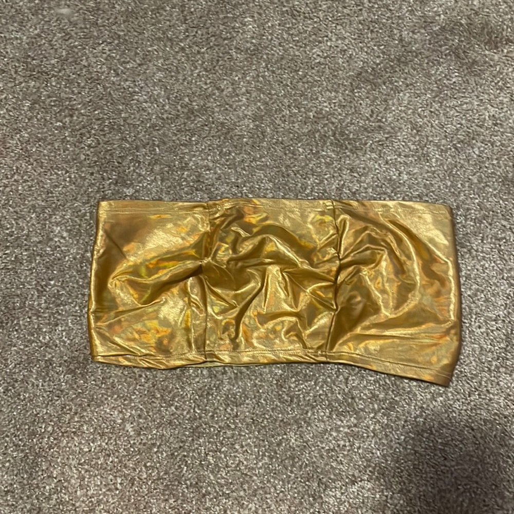 Gold small tube top